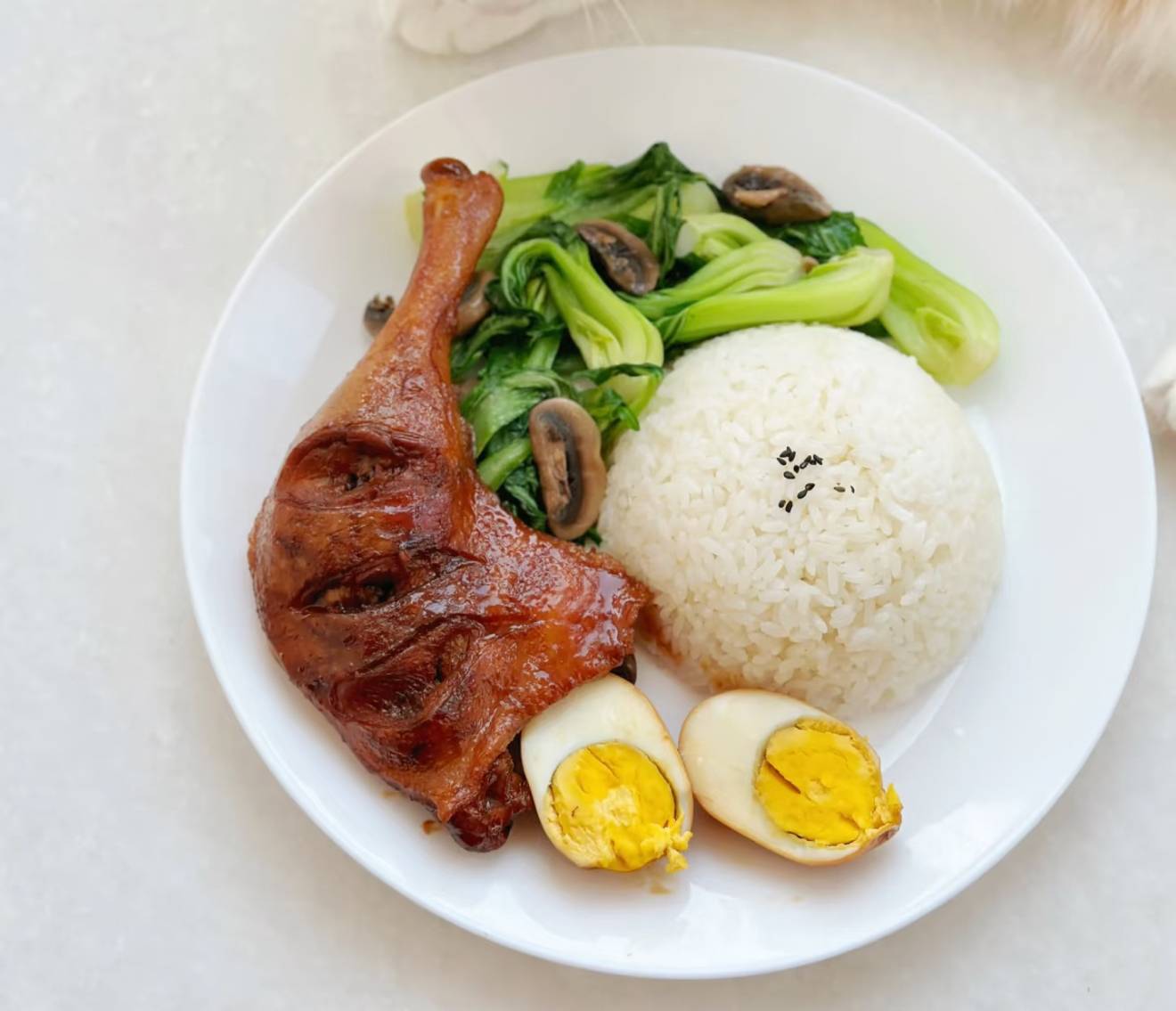 香卤鸭腿饭