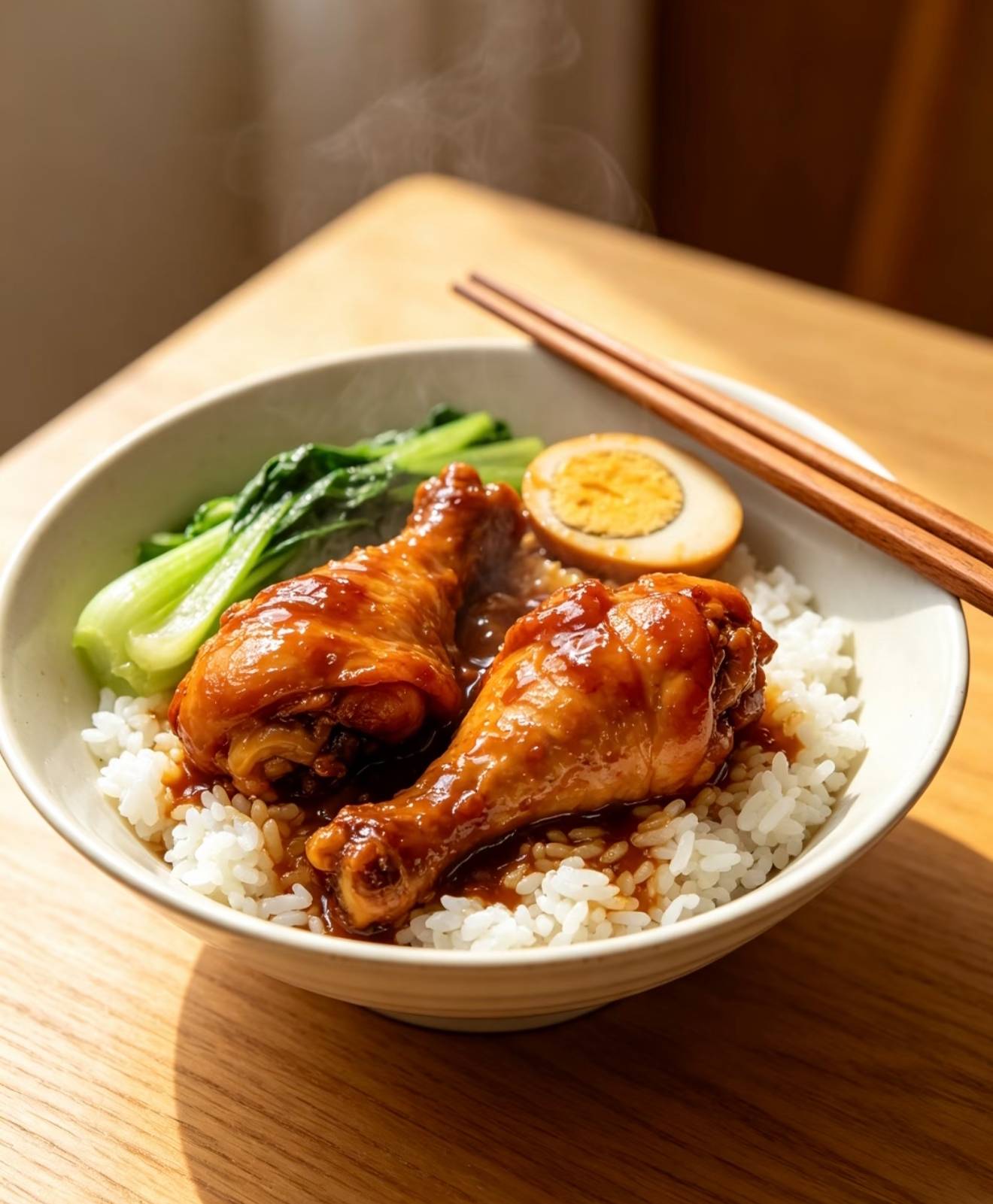 香卤鸡腿饭