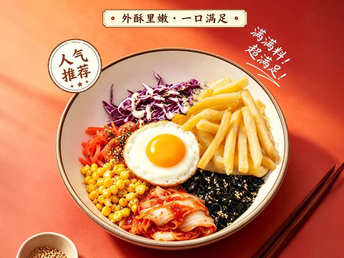 麦肯薯条仔拌饭