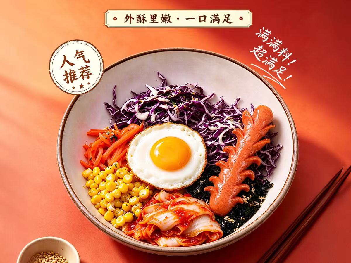 现烤肠仔煎蛋拌饭