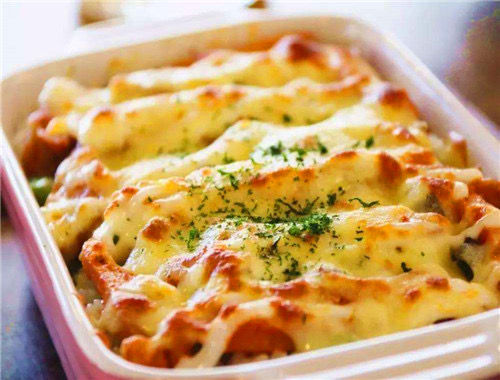 奥尔良鸡肉芝士焗饭