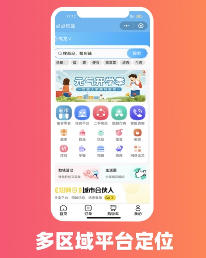 微订多区域平台定位主题海报。