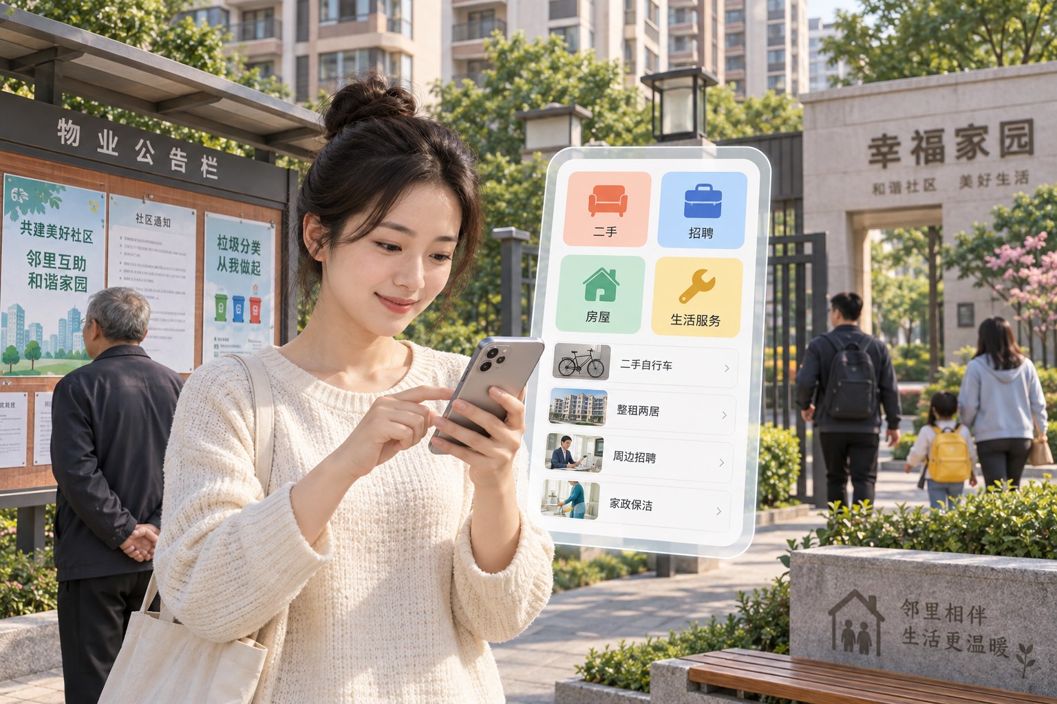 同城系统-社区版功能场景：中国住宅社区信息服务站